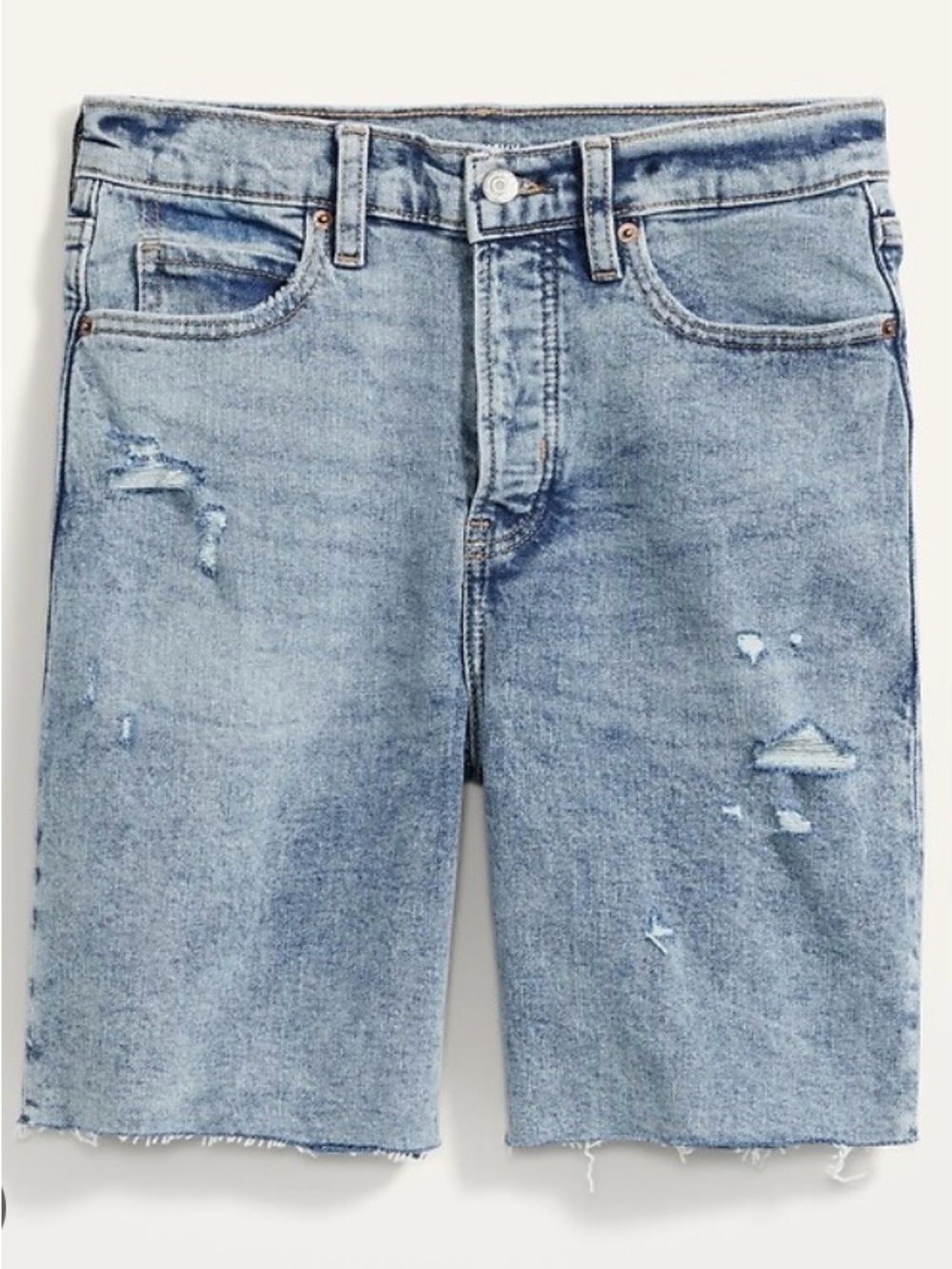 Old Navy High-Waisted Button-Fly Sky-Hi Straight Cut-Off Jean Shorts Size 8